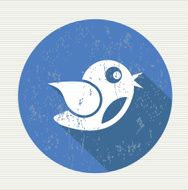 Bird symbol vector