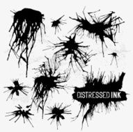 Distressed Vector Ink Stains