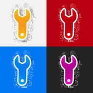 Drawing business formulas wrench N24