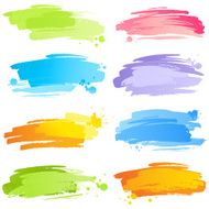 Colourful strokes with blobs