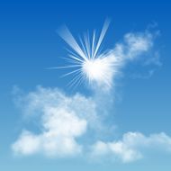 blue sky with clouds N30