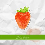 Ripe strawberry