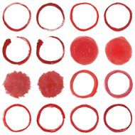 Circular Red Brush Stroke N2