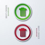 Vector modern circle icons N16
