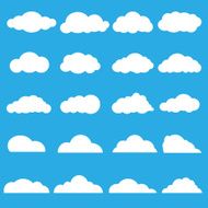 Vector of clouds collection
