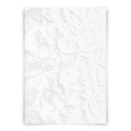 Crumpled blank paper