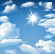 Blue Sky Sunny Cloudscape