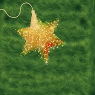 Christmas background with christmas tree EPS 8