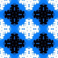 Ð and painted pattern with bold ethnic motifs