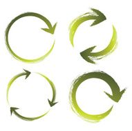 Brushstroke Recycle icons
