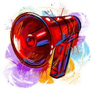 Colorful Megaphone