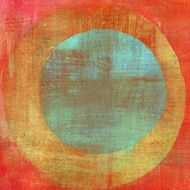 Painted Composition with Concentric Circles