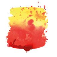 watercolor yellow-red background
