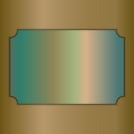 vector abstract brushed gold award plate on beige background