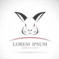 Vector image of an rabbit head