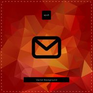 Abstract vector red polygonal background N2