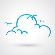 Blue sky icon