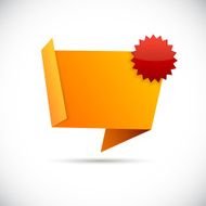 Origami orange wallpaper