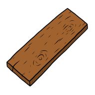 Wooden plank N6