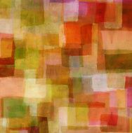 Warm Hued Abstract Oil Painting