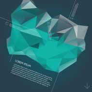 Abstract polygonal background N173