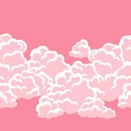 Seamless abstract pattern with sky and clouds N3