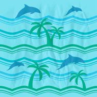 seamless pattern with dolphins N3