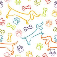 Dogs seamless pattern N2