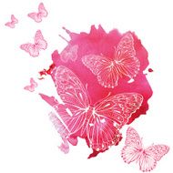 Watercolor Butterfly N7