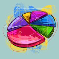 Colorful pie chart N2