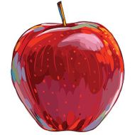 Fresh Apple isolated on white