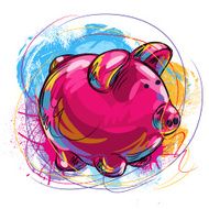 Colorful Piggy Bank