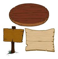 Wooden Signs N17