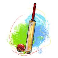 Cricket Ball and Bat