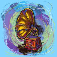 Colorful Gramophone