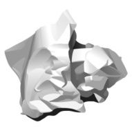 CRUMPLED PAPER (white)