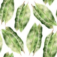 Seamless pattern with bay leaf N8