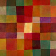 Painted Colorful Checked Pattern N2