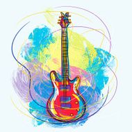 Colorful Electronic Guitar