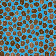 brown coffee beans seamless pattern N4