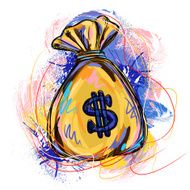 Colorful Money Bag