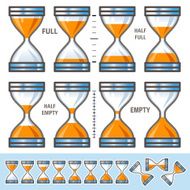 Orange Hourglasses