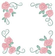 Rose frame - corners N2