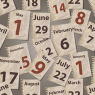 vector seamless pattern with calendar torn away sheets N2
