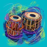 Colorful Tabla