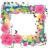 Beautiful Spring Background Frame