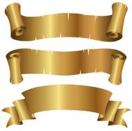 Curly Golden Banners