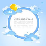 Weather background Blue sky with clouds N11