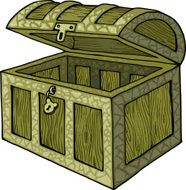 Empty treasure chest