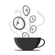 Time Fly By Off Coffee Cup N2